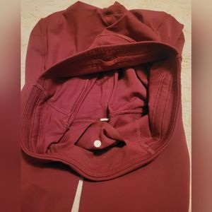 Lululemon authentic leggings color maroon